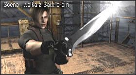 Za nim do niej dotrzesz załączy się cut-scenka, w której Leon każe dziewczynie zostać, a sam wyjedzie na górę - Island (final chapter) - walka i ucieczka | Solucja Resident Evil 4 - Resident Evil 4 - PC - poradnik do gry