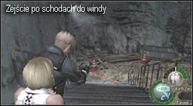 Etap rozpoczynasz obok ostatniego w grze handlarza oraz maszyny zapisującej stan gry - koniecznie z niej skorzystaj, gdyż za chwilę dojdzie do walki z ostatnim bossem i lepiej żebyś w razie śmierci nie musiał przechodzić jeszcze raz dużego odcinka gry - Island (final chapter) - walka i ucieczka | Solucja Resident Evil 4 - Resident Evil 4 - PC - poradnik do gry