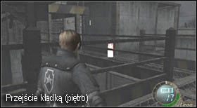 Stojąc przez cały czas w tym samym pokoju zabijaj każdego, kto się pojawi (wchodzić będą po drabinie i z kładki na piętrze) - Island (5-4) - wróg z kartą klucz | Solucja Resident Evil 4 - Resident Evil 4 - PC - poradnik do gry