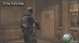 Drzwi końcowe są na przeciw schodów, a za nimi znajduje się jeden z najlepszych etapów w grze, więc nie marnuj czasu i w drogę - Island (5-3) - utrata Ashley | Solucja Resident Evil 4 - Resident Evil 4 - PC - poradnik do gry