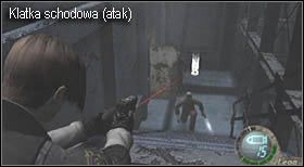 Skieruj się w stronę schodów (w oddali będziesz słyszał odgłosy wrogów, co zapowiada starcie) - Island (5-3) - utrata Ashley | Solucja Resident Evil 4 - Resident Evil 4 - PC - poradnik do gry