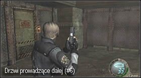 Wchodząc do pozostałości po budynku natrafisz na drzwi po lewej - Island (5-4) - wsparcie powietrzne | Solucja Resident Evil 4 - Resident Evil 4 - PC - poradnik do gry