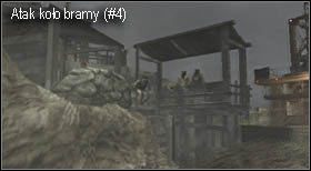 Idąc dalej udaj się w lewo, w pobliże bramy (nie schodź w dół drogą na wprost) - Island (5-4) - wsparcie powietrzne | Solucja Resident Evil 4 - Resident Evil 4 - PC - poradnik do gry