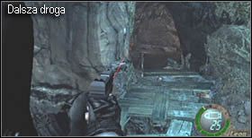 W pewnym momencie dojdzie do próby zabicia Cię - nieprzyjaciele spróbują zepchnąć na Ciebie wielki głaz - Island (5-1) - laserowe przejście | Solucja Resident Evil 4 - Resident Evil 4 - PC - poradnik do gry