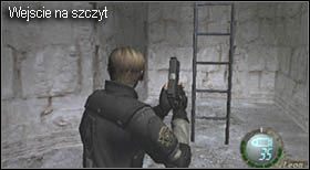 Następnie wejdź do wieży (zamknie się za Tobą) i idąc po schodach dotrzesz na jej pierwszy poziom - Island (5-3) - ruiny z Krauserem | Solucja Resident Evil 4 - Resident Evil 4 - PC - poradnik do gry