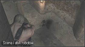 Przejdź przez korytarz, w którym stacjonują dwa roboty - Island (5-3) - ruiny z Krauserem | Solucja Resident Evil 4 - Resident Evil 4 - PC - poradnik do gry