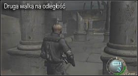 Na następnej prostej dojdzie do kolejnego starcia na odległość - Island (5-3) - ruiny z Krauserem | Solucja Resident Evil 4 - Resident Evil 4 - PC - poradnik do gry