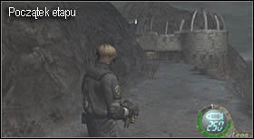 Idź przed siebie do momentu, w którym będziesz musiał zeskoczyć na teren położony nieco niżej - Island (5-3) - ruiny z Krauserem | Solucja Resident Evil 4 - Resident Evil 4 - PC - poradnik do gry