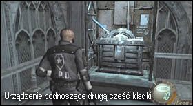Pokonaj kilku wrogów i zeskocz na dół, na parter prawej kondygnacji - Castle (4-4) - ruchomy posąg Salazara | Solucja Resident Evil 4 - Resident Evil 4 - PC - poradnik do gry