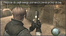 Droga do wspomnianego pomieszczenia prowadzi po drabinie (na piętro), bądź drzwi od tyłu (parter), polecam drugą możliwość - Castle (4-3) - piaskowe katakumby | Solucja Resident Evil 4 - Resident Evil 4 - PC - poradnik do gry