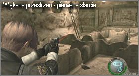 Dotrzesz do większej przestrzeni, w której znajdują się ruiny - Castle (4-3) - piaskowe katakumby | Solucja Resident Evil 4 - Resident Evil 4 - PC - poradnik do gry