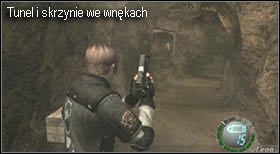 Etap rozpoczynasz w większym pomieszczeniu, a z uwagi na to, iż nic się w nim nie znajduje, wyjdź z niego i udaj się w dalszą drogę wąskim korytarzem - Castle (4-3) - piaskowe katakumby | Solucja Resident Evil 4 - Resident Evil 4 - PC - poradnik do gry