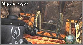 a dokładnie do chwili, w której trafisz na większą przestrzeń - Castle (4-2) - kopalnia | Solucja Resident Evil 4 - Resident Evil 4 - PC - poradnik do gry