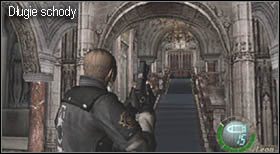 W chwili wykończenia wszystkich przejdź przez drzwi na końcu pomieszczenia - Castle (4-1) - próba zabicia Leona | Solucja Resident Evil 4 - Resident Evil 4 - PC - poradnik do gry