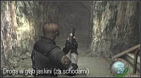 Idź przed siebie i skręć w lewo - Island (5-3) - bezpieczna jaskinia | Solucja Resident Evil 4 - Resident Evil 4 - PC - poradnik do gry