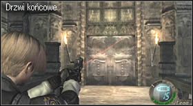 Po zwycięskiej walce przejdź przez drzwi na końcu mostu i przygotuj się na kolejne starcie w następnym etapie - Castle (4-1) - ruchomy most | Solucja Resident Evil 4 - Resident Evil 4 - PC - poradnik do gry