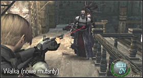 Przechodząc przez most kamera znów wskaże wrogów, tym razem będą wyskakiwać z pobliskich okien (robią to dość długo, dlatego nie walcz pod nimi) - Castle (4-1) - ruchomy most | Solucja Resident Evil 4 - Resident Evil 4 - PC - poradnik do gry