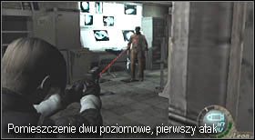 Po przejęciu kontroli nad bohaterem udaj się do drzwi na końcu korytarza - Island (5-1) - uwolnienie Ashley | Solucja Resident Evil 4 - Resident Evil 4 - PC - poradnik do gry