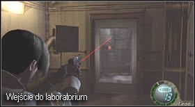 Prowadzą do niego drzwi z czerwonym światłem zawieszonym powyżej (zerknij na mapę, by nie zabłądzić) - Island (5-1) - laboratorium i lodówka | Solucja Resident Evil 4 - Resident Evil 4 - PC - poradnik do gry
