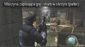 Etap rozpoczynasz na parterze, gdzie po prawej znajduje się małe pomieszczenie - Island (5-1) - laboratorium i lodówka | Solucja Resident Evil 4 - Resident Evil 4 - PC - poradnik do gry