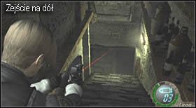 Za rogiem dojdzie do pierwszego ataku muskularnego nieprzyjaciela - Island (5-1) - kuchnia i monitoring | Solucja Resident Evil 4 - Resident Evil 4 - PC - poradnik do gry