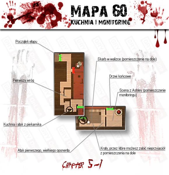 1 - Island (5-1) - kuchnia i monitoring | Solucja Resident Evil 4 - Resident Evil 4 - PC - poradnik do gry