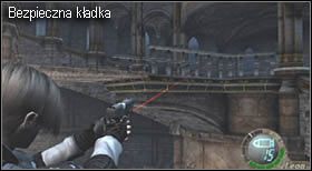 Dotrzesz do miejsca, w którym zaatakowany zostaniesz toczącymi się beczkami - Castle (4-4) - wieża | Solucja Resident Evil 4 - Resident Evil 4 - PC - poradnik do gry