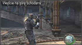 Gdy przejmiesz kontrolę nad bohaterem wejdź za wielkie skrzynie, a znajdziesz tam zioło - Castle (4-4) - wieża | Solucja Resident Evil 4 - Resident Evil 4 - PC - poradnik do gry