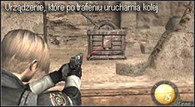 Przejdź do środkowego i spójrz w lewo - Castle (4-3) - podziemna kolejka | Solucja Resident Evil 4 - Resident Evil 4 - PC - poradnik do gry