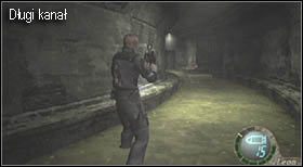 Następnie wejdź po drabinie i udaj się w dalszą drogę długim kanałem - Castle (4-1) - kanały przed Bossem | Solucja Resident Evil 4 - Resident Evil 4 - PC - poradnik do gry
