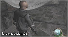 Przechodząc przez nie znajdziesz się w miejscu, gdzie znajdują się pułapki ala platformowe - huśtające się noże - Castle (3-2) - kanały z wielkimi insektami | Solucja Resident Evil 4 - Resident Evil 4 - PC - poradnik do gry