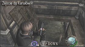 Po rozpoczęciu etapu opróżnij beczki stojące nieopodal i przejdź jedyną dostępną drogą - Castle (3-2) - kanały z wielkimi insektami | Solucja Resident Evil 4 - Resident Evil 4 - PC - poradnik do gry