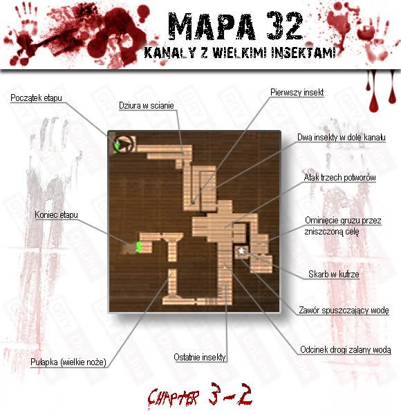 1 - Castle (3-2) - kanały z wielkimi insektami | Solucja Resident Evil 4 - Resident Evil 4 - PC - poradnik do gry