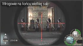 Dochodząc do większej sali przygotuj się na starcie - Castle (4-1) - posągi królów | Solucja Resident Evil 4 - Resident Evil 4 - PC - poradnik do gry