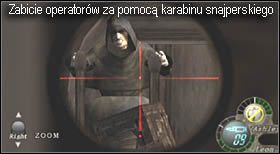 Jeśli nie masz snajperki strzelaj pomiędzy kratami ze zwykłego pistoletu, lecz łatwiej jest uczynić to przy pomocy lunety - Castle (4-1) - pułapki Salazara | Solucja Resident Evil 4 - Resident Evil 4 - PC - poradnik do gry