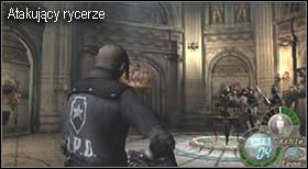 Walka z nimi jest dość łatwa, gdyż przeciwnicy poruszają się dość wolno - Castle (4-1) - waleczni rycerze | Solucja Resident Evil 4 - Resident Evil 4 - PC - poradnik do gry