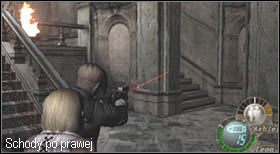 Gdy wszystkie trafią na swoje miejsce otworzy się przejście, którym udaj się w dalszą drogę - Castle (4-1) - mechaniczne smoki | Solucja Resident Evil 4 - Resident Evil 4 - PC - poradnik do gry