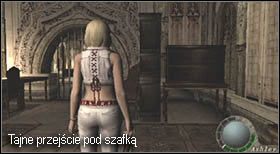 przejdź przez ukryte przejście (mapa, prawe zdjęcie) - Castle (3-4) - samodzielna Ashley | Solucja Resident Evil 4 - Resident Evil 4 - PC - poradnik do gry