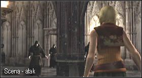 Gdy ostatnia klamra padnie załączy się krótka scenka, w której dojdzie do ataku na Ashley - Castle (3-4) - Oswobodzenie Ashley | Solucja Resident Evil 4 - Resident Evil 4 - PC - poradnik do gry