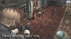 Etap rozpoczynasz w holu, na jego końcu dojdzie do pierwszej, bardzo łatwej walki - Castle (3-3) - śmierć Luisa | Solucja Resident Evil 4 - Resident Evil 4 - PC - poradnik do gry