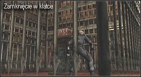 Dzięki temu otworzy się przejście, wcześniej zamknięte kratą - udaj się do niego - Castle (3-3) - walka w klatce | Solucja Resident Evil 4 - Resident Evil 4 - PC - poradnik do gry