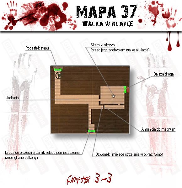 1 - Castle (3-3) - walka w klatce | Solucja Resident Evil 4 - Resident Evil 4 - PC - poradnik do gry