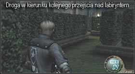 Od miejsce, w którym znajduje się klatka, pójdź w prawo (wcześniej poprowadziłem Cię w lewo) - Castle (3-2) - ogrodowy labirynt | Solucja Resident Evil 4 - Resident Evil 4 - PC - poradnik do gry