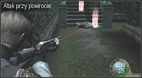 Teraz wróć się do miejsca, które poleciłem zapamiętać (koło klatki) - Castle (3-2) - ogrodowy labirynt | Solucja Resident Evil 4 - Resident Evil 4 - PC - poradnik do gry