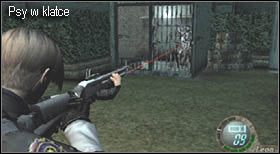 Dotrzesz do metalowej furtki, którą miń - Castle (3-2) - ogrodowy labirynt | Solucja Resident Evil 4 - Resident Evil 4 - PC - poradnik do gry