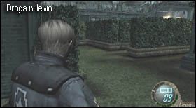 Nieco dalej zostaniesz zaatakowany przez zmutowane psy - Castle (3-2) - ogrodowy labirynt | Solucja Resident Evil 4 - Resident Evil 4 - PC - poradnik do gry