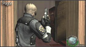 W momencie gdy zeskoczysz na dół, ten natychmiast zacznie uciekać - Castle (3-2) - działo maszynowe | Solucja Resident Evil 4 - Resident Evil 4 - PC - poradnik do gry