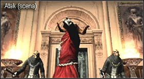 Następnie skieruj się do jedynych drzwi, za którymi załączy się cut-scenka, w której dojdzie do ataku na Leona - Castle (3-2) - działo maszynowe | Solucja Resident Evil 4 - Resident Evil 4 - PC - poradnik do gry