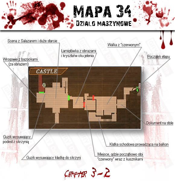 1 - Castle (3-2) - działo maszynowe | Solucja Resident Evil 4 - Resident Evil 4 - PC - poradnik do gry