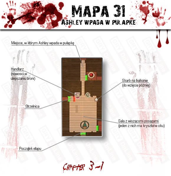 1 - Castle (3-1) - Ashley wpada w pułapkę | Solucja Resident Evil 4 - Resident Evil 4 - PC - poradnik do gry